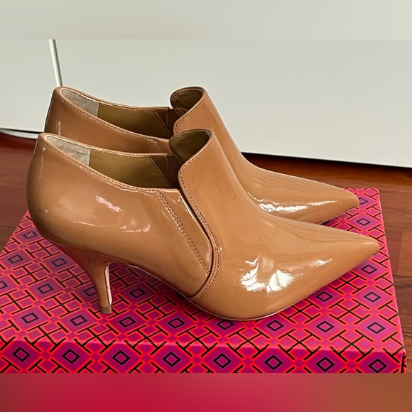 Georgina Patent Leather Kitten Heel Bootie - Picture 3 of 12